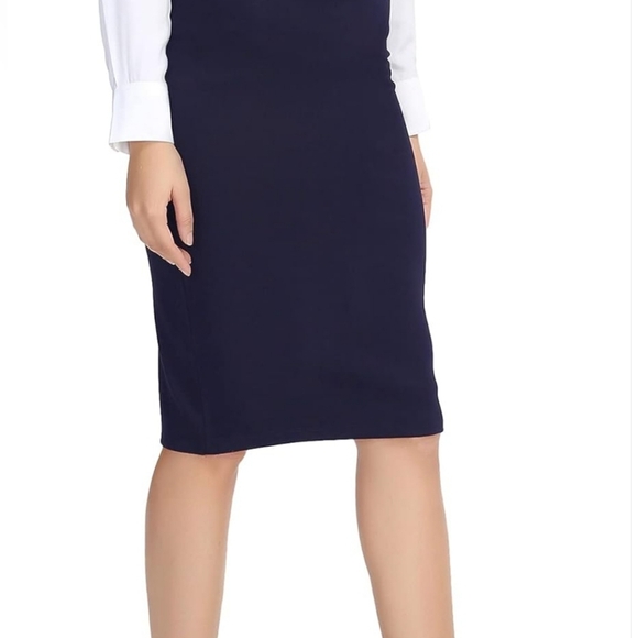 1980s Vintage Navy Skirt Addition Elle - Picture 1 of 13